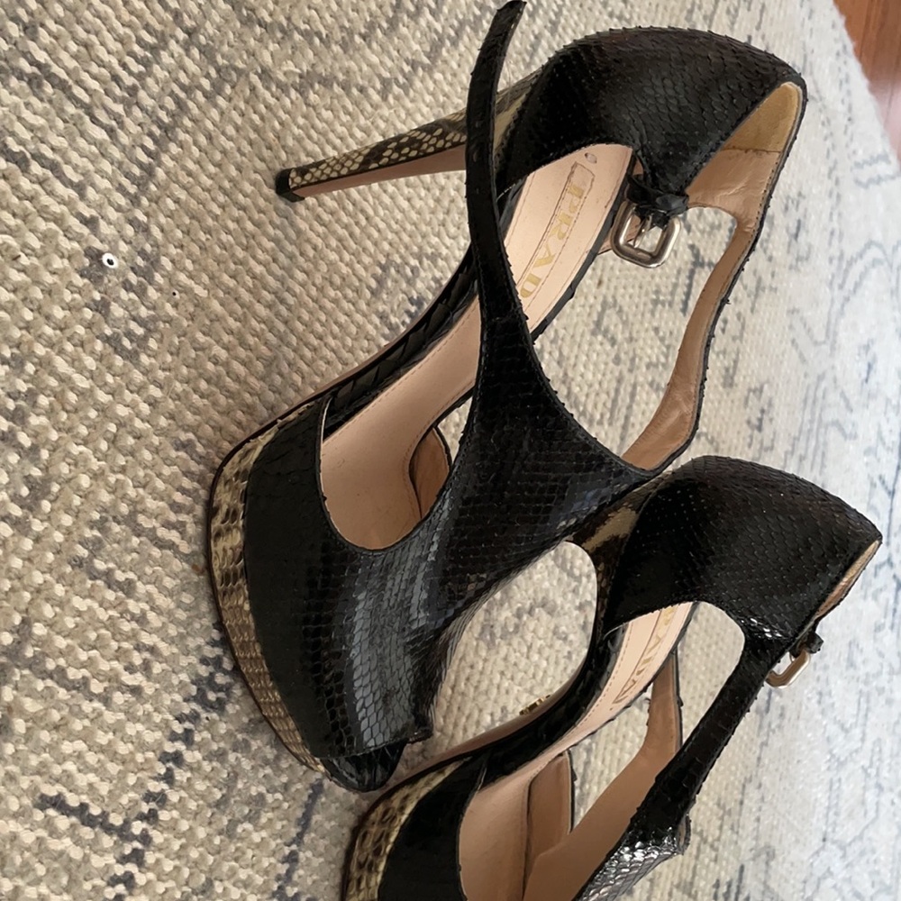 Prada Platform Python Heels. - image 3